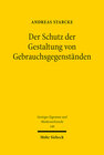 Buchcover Der Schutz der Gestaltung von Gebrauchsgegenständen