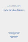 Buchcover Early Christian Teachers