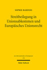 Buchcover Streitbeilegung in Unionsabkommen und Europäisches Unionsrecht