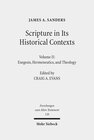 Buchcover Scripture in Its Historical Contexts