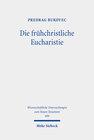 Buchcover Die frühchristliche Eucharistie