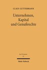 Buchcover Unternehmen, Kapital und Genußrechte