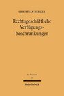 Buchcover Rechtsgeschäftliche Verfügungsbeschränkungen