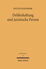 Buchcover Deliktshaftung und juristische Person