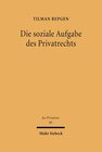 Buchcover Die soziale Aufgabe des Privatrechts