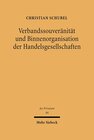 Buchcover Verbandssouveränität und Binnenorganisation der Handelsgesellschaften