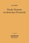 Buchcover Pönale Elemente im deutschen Privatrecht