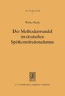 Buchcover Der Methodenwandel im deutschen Spätkonstitutionalismus