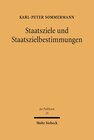 Buchcover Staatsziele und Staatszielbestimmungen