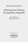 Buchcover Anleitung zum Studium der populären Dogmatik