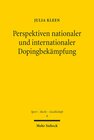 Buchcover Perspektiven nationaler und internationaler Dopingbekämpfung