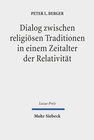 Buchcover Dialog zwischen religiösen Traditionen in einem Zeitalter der Relativität