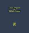 Buchcover Geniza-Fragmente zur Hekhalot-Literatur