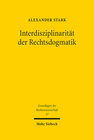 Buchcover Interdisziplinarität der Rechtsdogmatik
