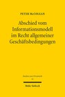 Buchcover Abschied vom Informationsmodell im Recht allgemeiner Geschäftsbedingungen