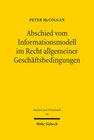 Buchcover Abschied vom Informationsmodell im Recht allgemeiner Geschäftsbedingungen