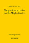 Buchcover Margin of Appreciation der EU-Mitgliedstaaten