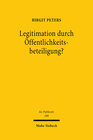 Buchcover Legitimation durch Öffentlichkeitsbeteiligung?