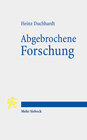 Buchcover Abgebrochene Forschung