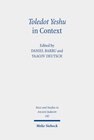 Buchcover Toledot Yeshu in Context