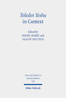 Buchcover Toledot Yeshu in Context