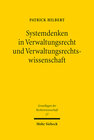 Buchcover Systemdenken in Verwaltungsrecht und Verwaltungsrechtswissenschaft
