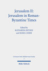 Buchcover Jerusalem II: Jerusalem in Roman-Byzantine Times