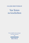 Buchcover Von Texten zu Geschichten