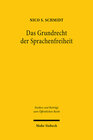 Buchcover Das Grundrecht der Sprachenfreiheit