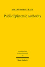 Buchcover Public Epistemic Authority