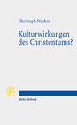 Buchcover Kulturwirkungen des Christentums?