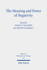 Buchcover The Meaning and Power of Negativity