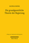 Buchcover Die grundgesetzliche Theorie der Regierung