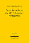 Buchcover Parteidispositionen und EU-Verbrauchervertragsrecht