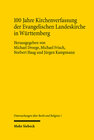 Buchcover 100 Jahre Kirchenverfassung der Evangelischen Landeskirche in Württemberg