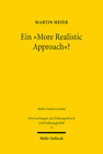 Buchcover Ein "More Realistic Approach"?
