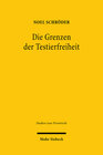 Buchcover Die Grenzen der Testierfreiheit