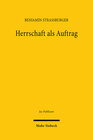 Buchcover Herrschaft als Auftrag