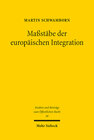 Buchcover Maßstäbe der europäischen Integration