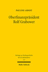 Buchcover Oberfinanzpräsident Rolf Grabower