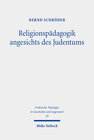Buchcover Religionspädagogik angesichts des Judentums