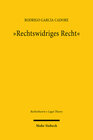 Buchcover "Rechtswidriges Recht"