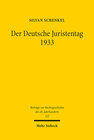 Buchcover Der Deutsche Juristentag 1933