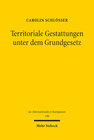 Buchcover Territoriale Gestattungen unter dem Grundgesetz