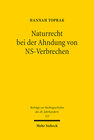 Buchcover Naturrecht bei der Ahndung von NS-Verbrechen