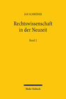 Buchcover Rechtswissenschaft in der Neuzeit