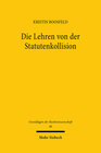 Buchcover Die Lehren von der Statutenkollision