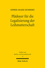 Buchcover Plädoyer für die Legalisierung der Leihmutterschaft