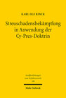 Buchcover Streuschadensbekämpfung in Anwendung der Cy-Pres-Doktrin
