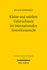 Buchcover Kleine und mittlere Unternehmen im internationalen Investitionsrecht